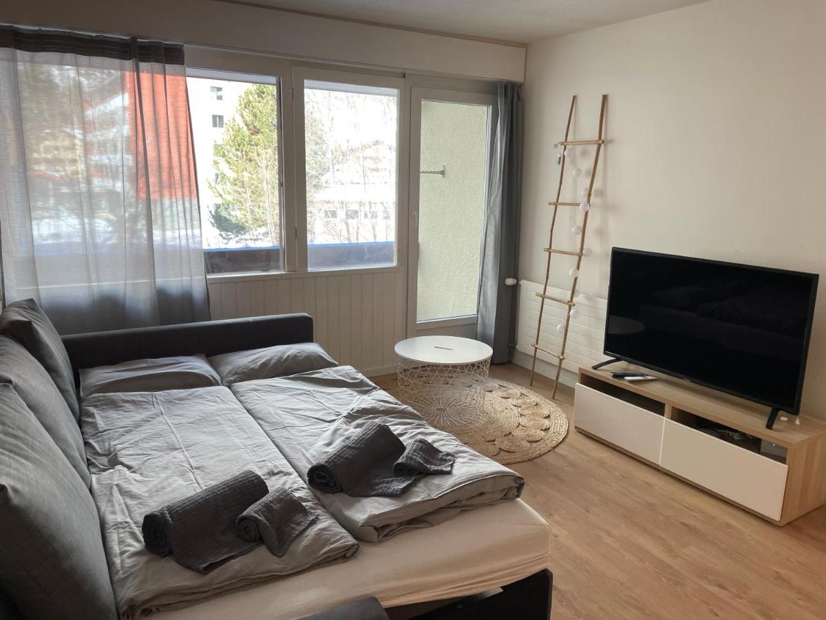 Super central - appartement 2,5pcs à Leukerbad Exterior foto